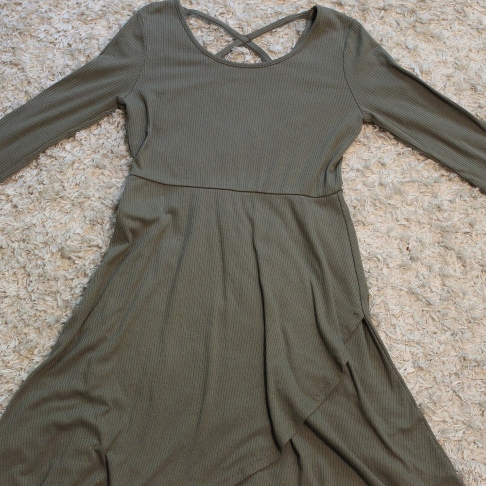art class Army Green Dress